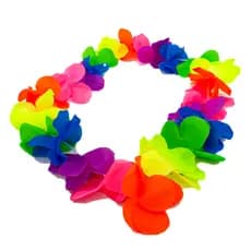 12 Unidades Colar Havaiano Colorido - Modelo HAVAIANO NEON