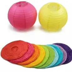 5 Unidades Luminaria Japonesa 20 E  30 cm - Escolha a cor