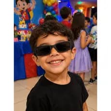 Kits 10-15-20-30 Oculos Escuro Infantil Retro preto Retangular para Festas Lentes Proteçao UV