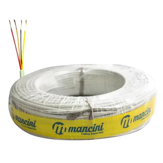 100 mt cabo manga 4x26 awg flexivel ligação de led para piscina paredão de som 4 vias