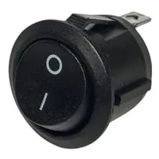 KIT 50 Botão chave interruptor Redondo Preto Tic Tac Liga Desliga on off Chave Gangorra serve tbm para som automotivo