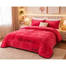 Cobertor Queen Casal Goldsun  Plush Aveludado Super Macio Inverno Luxo Vermelho