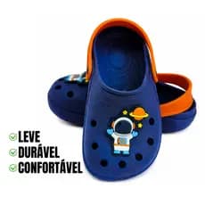 Babuche Infantil Astronauta Sandalia Confortavel Antiderrapante Macia Unissex Menino e menina | Envio Imediato