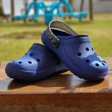 Babuche Infantil Azul Marinho Correia Colorida – Sandália Confortável Antiderrapante menino menina