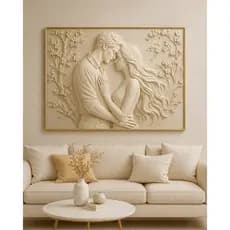 Quadro Decorativo Sala Quarto Casal Lindo Elegante Moderno Moldura Parede Minimalista Decoraçao Klin