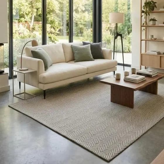 Tapete para  sala, quarto, escritório geométrico Antiderrapante Promoção 2,00x1,40 algodão Egípcio