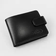 Carteira Masculina Couro Premium Com Fecho Botão Completo com porta cartão  - Envio Imediato