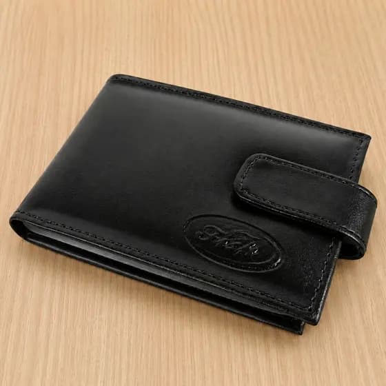 Carteira Fecho Botão Sintética Masculina Compacta Cartões CNH Cédulas Moedas - Envio Imediato