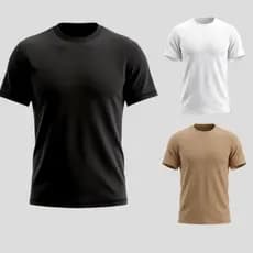kit até (3) Camiseta Masculina Premium - Tecido Texturizado (Waffle/Canelado)