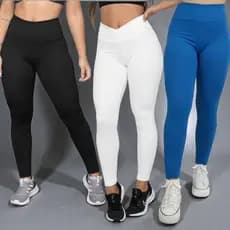 calça legging suplex elastano em vários cores e tamanhos