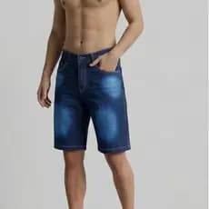 Bermuda Jeans Masculina com lycra de Modelagem Confortável