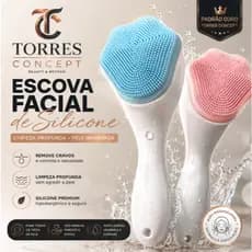 Escova Limpeza Facial Silicone Manual Anti Cravos Oleosidade Esfoliante Massageadora Torres Concept