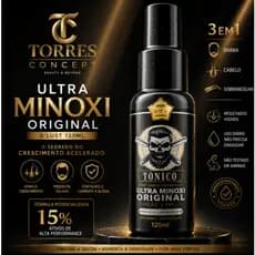 Tônico Capilar Ultra Minoxi D’lust 120ml Original Crescimento Barba Cabelo Sobrancelha Antiqueda