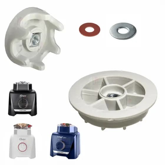 Arraste do Copo Compatível com Liquidificador Oster Oliq + Arraste do Motor Compatível com Liquidificador