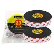 Fita Isolante 10mt Alta Fusão 3m Kit 2 Peças Cor Preto Liso