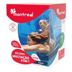 Cloro Granulado Dicloro 4 Em 1 Multiação 10 Kg Montreal