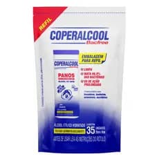 Pano Umedecido Álcool 70° Refil Com 35 Unidades Coperalcool