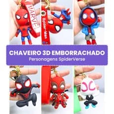 Chaveiro Homem-Aranha Chaveiro 3d  emborrachado  Chaveiro Fofo super heróis