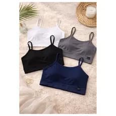 kit 2 Top Cropped Fitness Alcinha Sem Bojo Verão