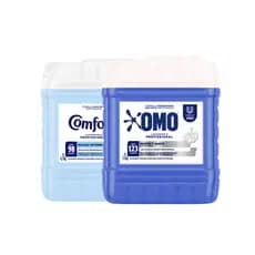 Kit Lava Roupas Líquido Perfect White Omo 7L + Amaciante Lavanderia Pro Comfort 7L