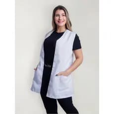 Kit 2 Jaleco Avental Profissional Feminino Sem Manga  Estética Saúde Cozinha Confortável e Elegante