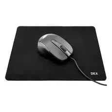 Kit 3 MousePad Preto Emborrachado Gamer Escritório 18x22