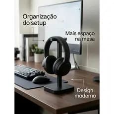 Suporte Headset Gamer para Mesa | Organize Seu Setup com Estilo | Base Premium