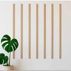 kit 10 Ripas MDF Cru 1,20m X 5cm X 6mm para cabeceira de cama ou moldura de parede