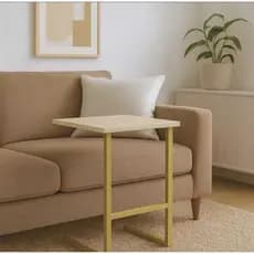 Mesa De canto Para Sofá Sala Leitura Apoio Notebook
