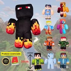 Pelucia Streamer Youtuber Problems Cadres Athos 1unidade 25cm algazarra