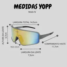 Óculos de Sol Yopp Esportivo Polarizado Uv400 L´etape 10