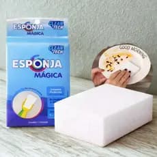 Kit 30 10 5 Esponja Mágica Clean Tech Branca Melamina Bucha Tira Mancha Limpeza Desengordura Nano