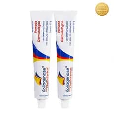Pomada Kollagenase Colagenase 0,6U + Cloranfenicol 0,01g Dermatológica 30g  (Contem 2 Unidades)