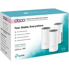 Access Point, Roteador, Sistema Wi-fi Mesh Tp-link Deco E4 Branco 100v/240v 3 Unidade