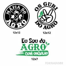 kit Adesivos Mafia do AGRO oas Guri do AGRO Eu sou AGRO Maqunas Agricolas