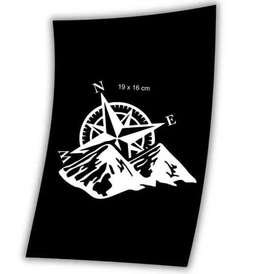 Adesivo Bússola dos ventos Montanha Carro Jeep decorativo Branco