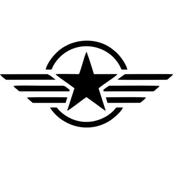2 Adesivos Estrela Militar Para Moto Carro Caminhao Decorativo 12x6cm