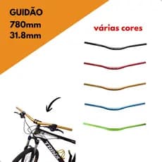 Guidao Mtb Bike 29 Aluminio 780mm Largo Para Mesa 31.8mm Curvo Cross Country Disponível Em Várias Cores