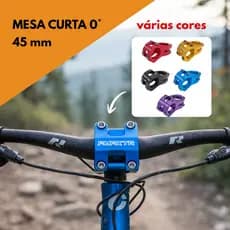 Mesa Bike Mesinha Curta 45mm 0ª Para Guidao 31.8mm MTB Speed Enduro Disponível Em Várias Cores