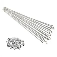 Raio Inox Bike Aro 26 Mtb Enduro 265mm X 2mm 36 Raios Polido
