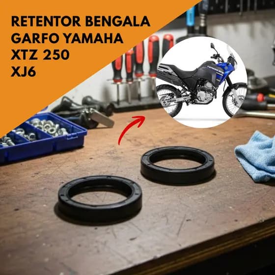 Retentor Da Bengala Do Garfo De Suspensão Yamaha XTZ 250 Teneré 2011 A 2015 E XJ6 Todos Anos Par