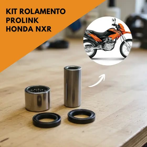 Kit Bucha Do Prolink Com Rolamento De Agulhas Para Honda NXR Bros 125 150 160 Todos Anos