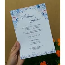 Convite de casamento 15X21 VÁRIAS CORES