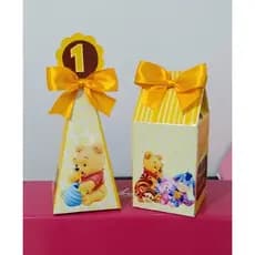 Kit Lembrancinha personalizada Ursinho Pooh caixinhas