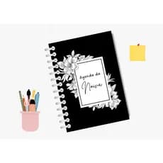Planner Agenda da noiva personalizada com nome - Preto
