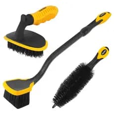 Kit Escovas Para Limpeza Automotiva Vonder 3 Peças