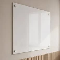 Lousa de Vidro Quadro Branco 60X90cm + Apagador E Kit Montagem - Sala de reunião Home Office