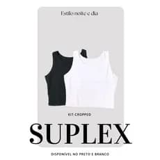Kit com 2 Croppeds Suplex - Conforto, Estilo e Versatilidade em Cada Look!