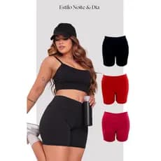 KIT 3 Shorts Suplex Feminino