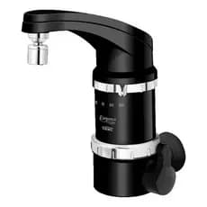 Torneira Elétrica Parede Fame Elegance 4t Preta 127v 4800w C